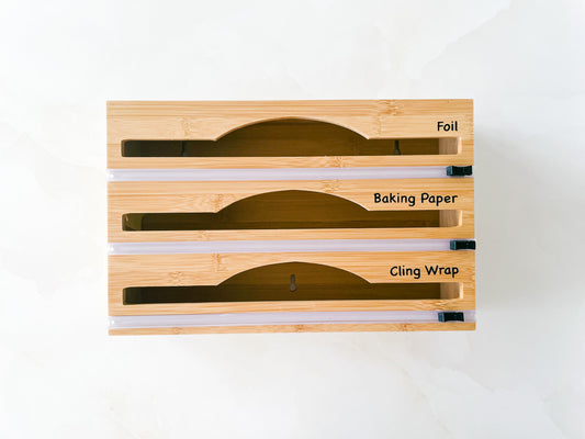 Bamboo Wrap Dispenser Three Sections